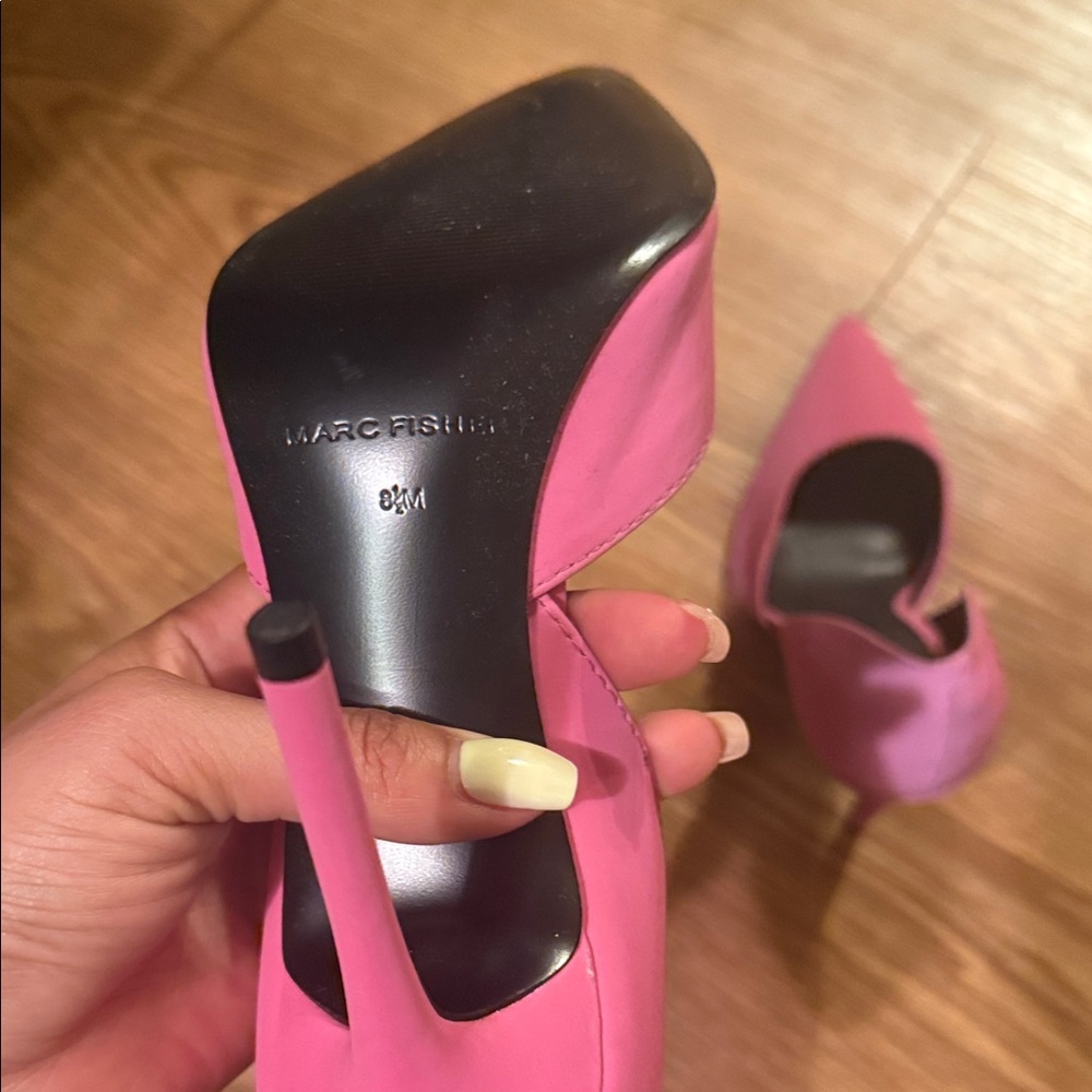 Marc Fisher Vibrant Pink Pointed Heels - Picture 7 of 10